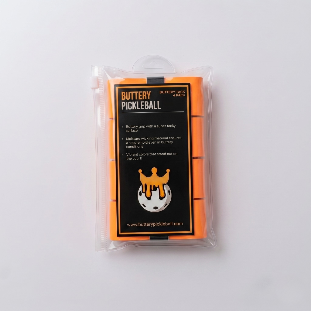 Tacky Pickleball Grip - Bright Orange