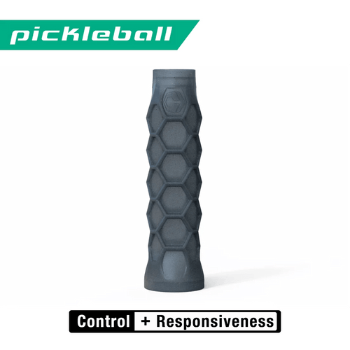 Pickleball Carbon Grip - 5.25 Inches Long - Stiff Feel - Charcoal - Buttery Pickleball