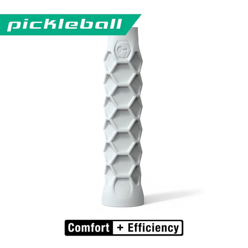 Pickleball Elongated Grip - 6 Inches Long - Regular Soft Feel - White - Buttery Pickleball