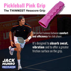 Pickleball Grip - 5.25 Inches Long - Regular Soft Feel - Pink - Buttery Pickleball