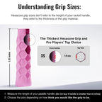 Pickleball Grip - 5.25 Inches Long - Regular Soft Feel - Pink - Buttery Pickleball
