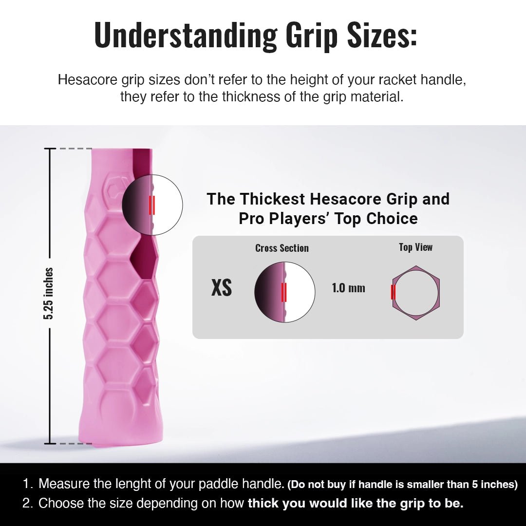 Pickleball Grip - 5.25 Inches Long - Regular Soft Feel - Pink - Buttery Pickleball
