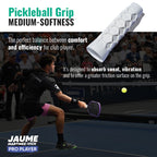 Pickleball Grip - 5.25 Inches Long - Regular Soft Feel - White - Buttery Pickleball