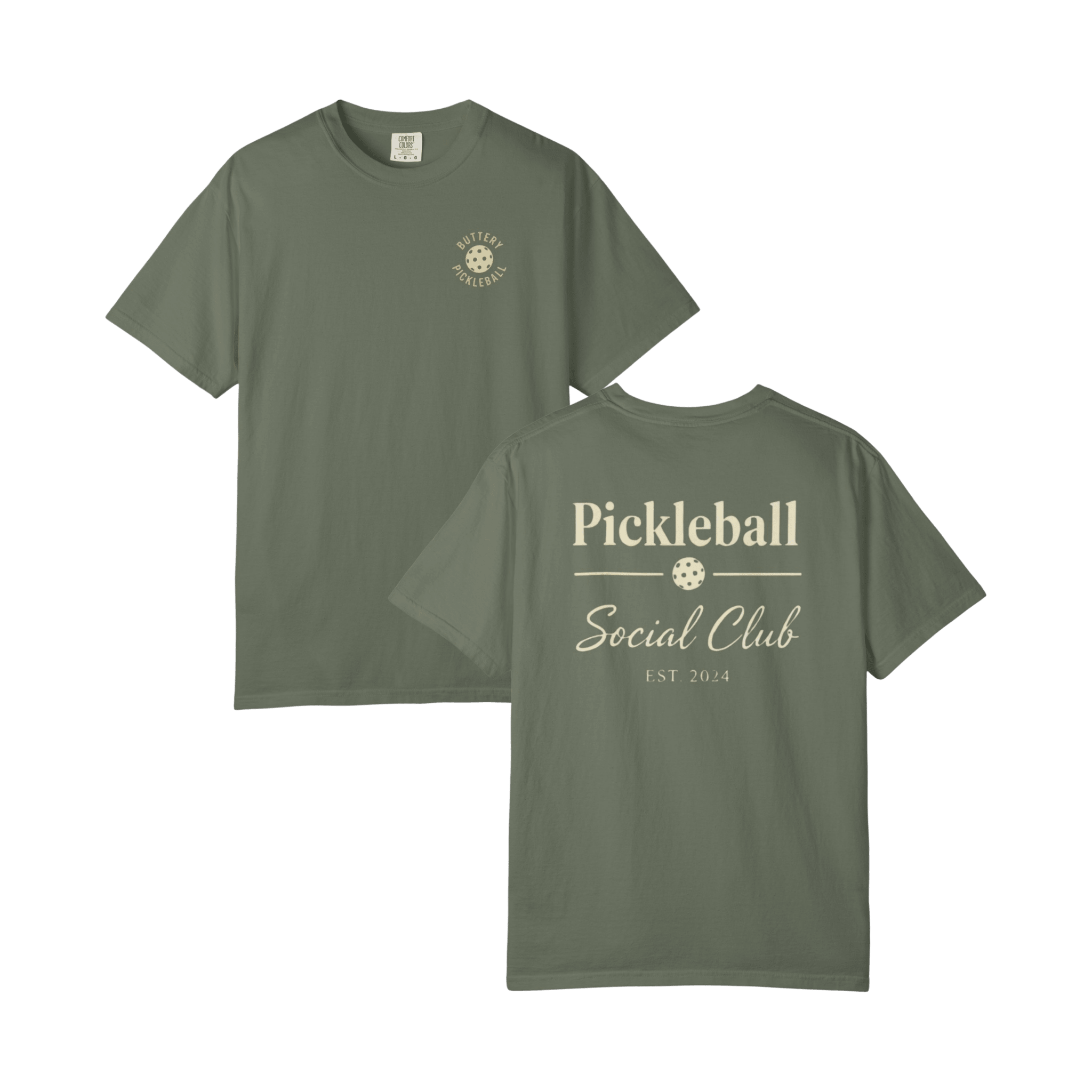 Pickleball Social Club T-Shirt - Buttery Pickleball