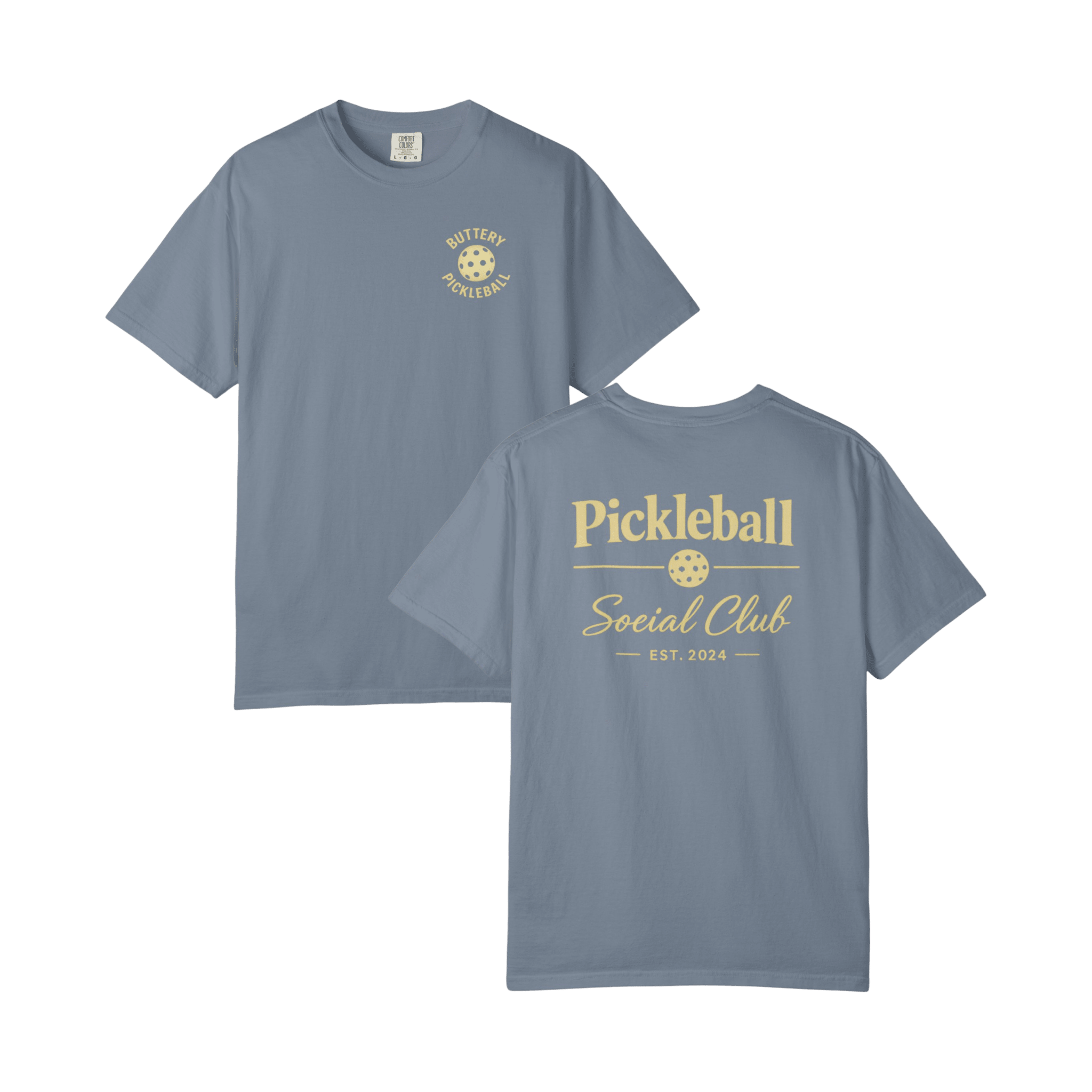 Pickleball Social Club T-Shirt - Buttery Pickleball